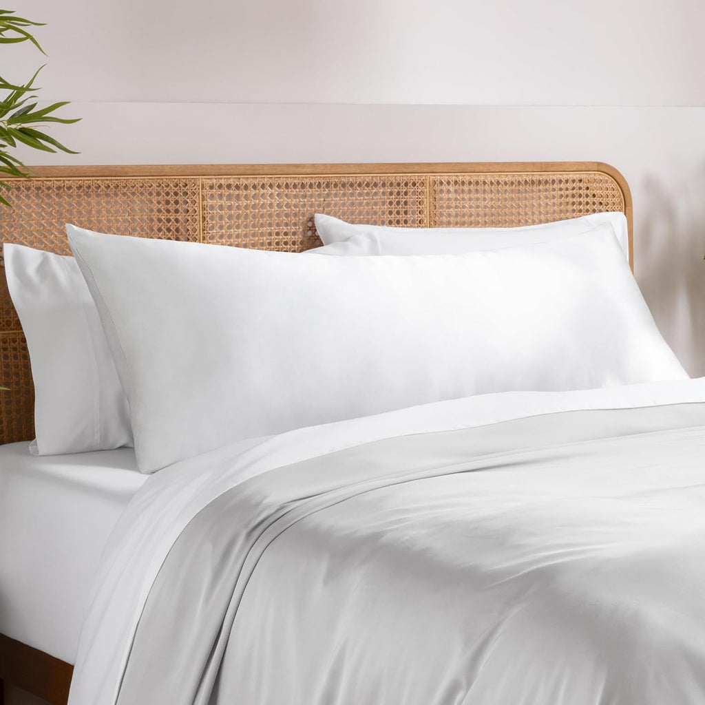 BareHome Bare Home 100% Rayon Made from Bamboo Luxury Body Size Cooling Pillowcase - Breathable - Easy Fit - Soft Bedding & Pillowcase (Bod…