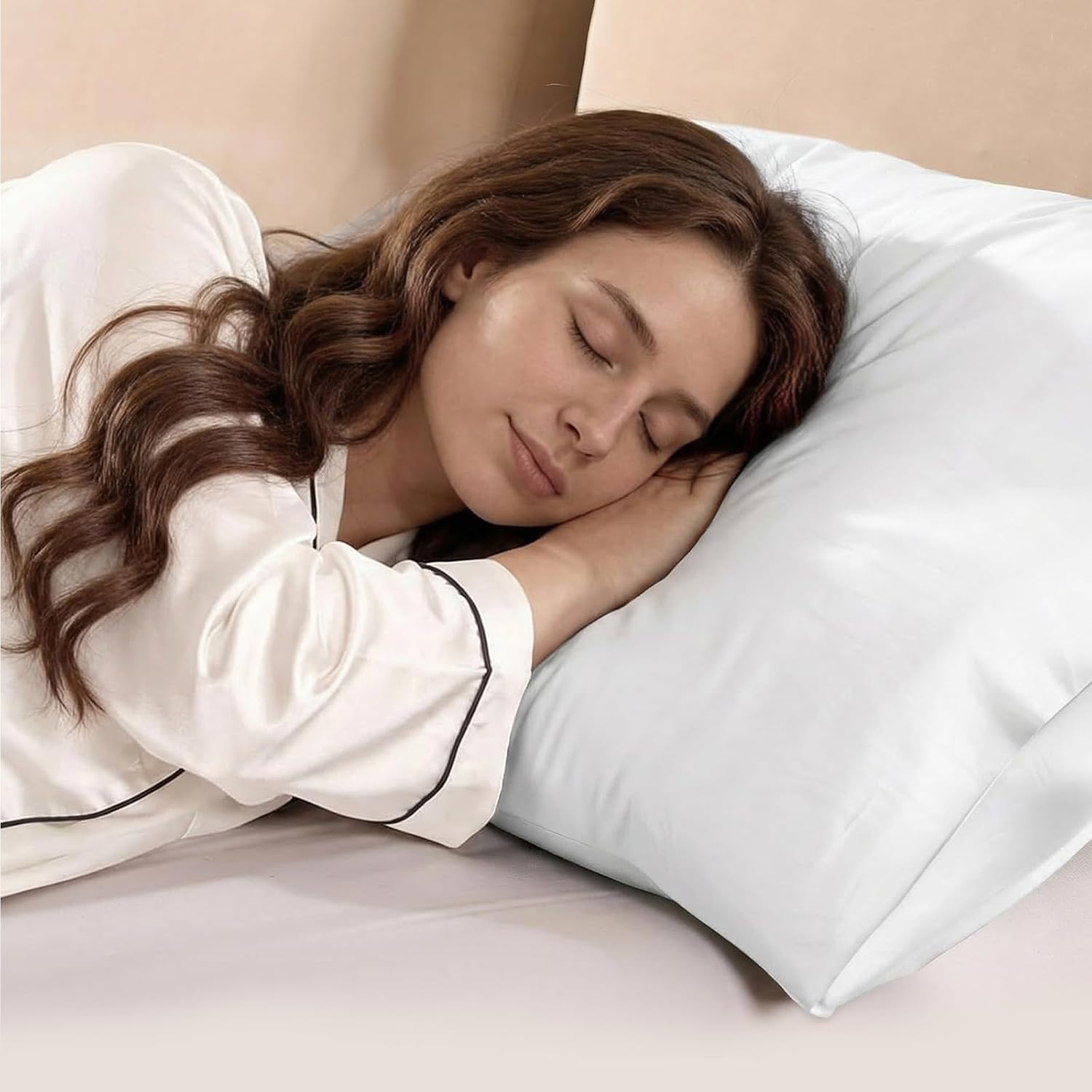 Surefit Washed Ultra-Chill Cooling Pillowcase Set of 2 for Hot Sleepers, Crisp and Silky Pillow Cover with Envelope Closure, King…
