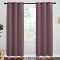 NICETOWN Dry Rose Room Darkening Curtains for Kitchen, Set of 2, 42 inches Wide by 78 inches Long, Window Treatment Thermal Insulated…