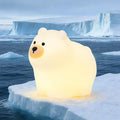 Squishy Polar Bear Night Light with RGB Mode Cute Polar Bear Light 3 Brightness Adjustable Nursery Breastfeeding Nightlight Rechargeable…