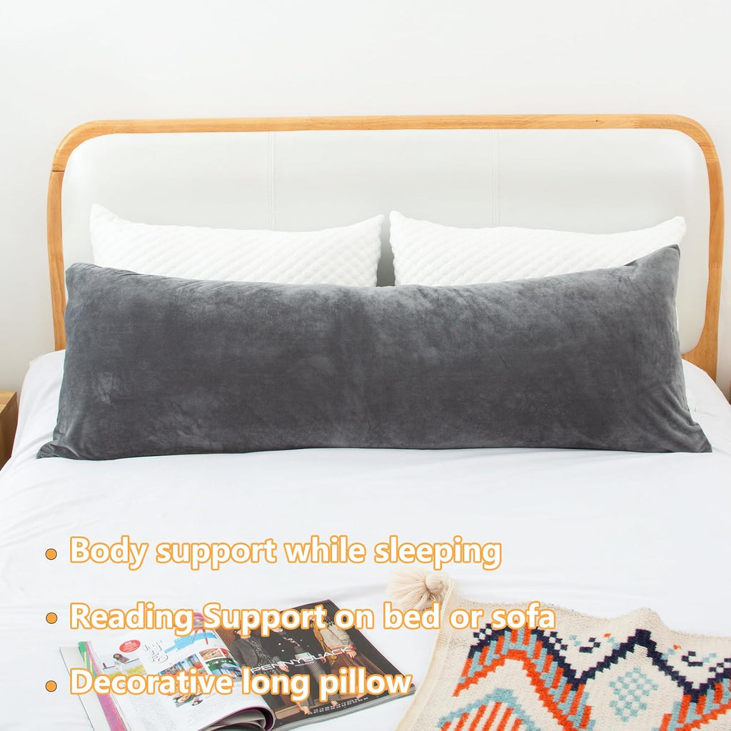 1 MIDDLE ONE Body Pillow, Memory Foam Body Pillows for Adults Sleeping, Long Pillow for Bed, Big Large Firm Full Body Pillow for Side…