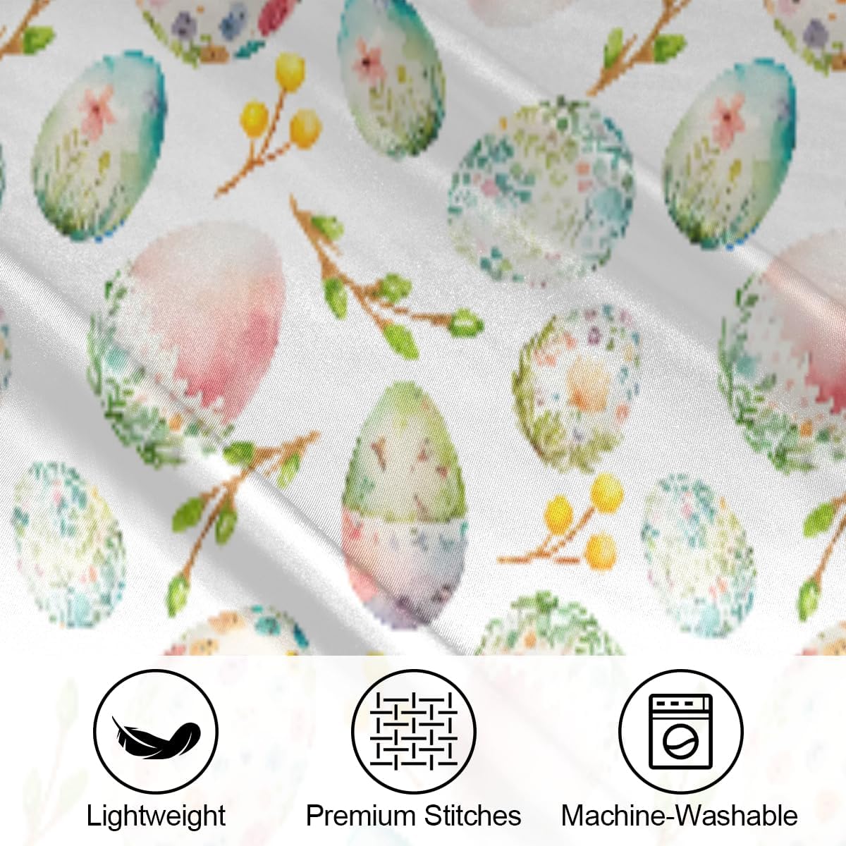 Colorful Easter Eggs Satin Pillowcase for Hair and Skin Soft Silk Pillow Cases with Envelope Closure Cooling Pillow Case Slip 15.99…