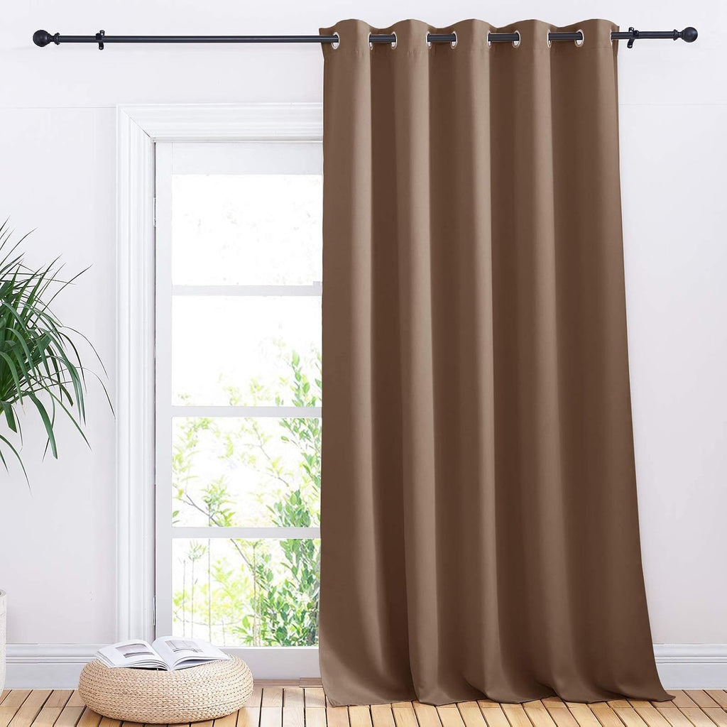 NICETOWN Blackout Blinds for Patio Door, Sliding Door Insulated Blackout Curtains, Extra Wide Curtain with Grommet Top for…