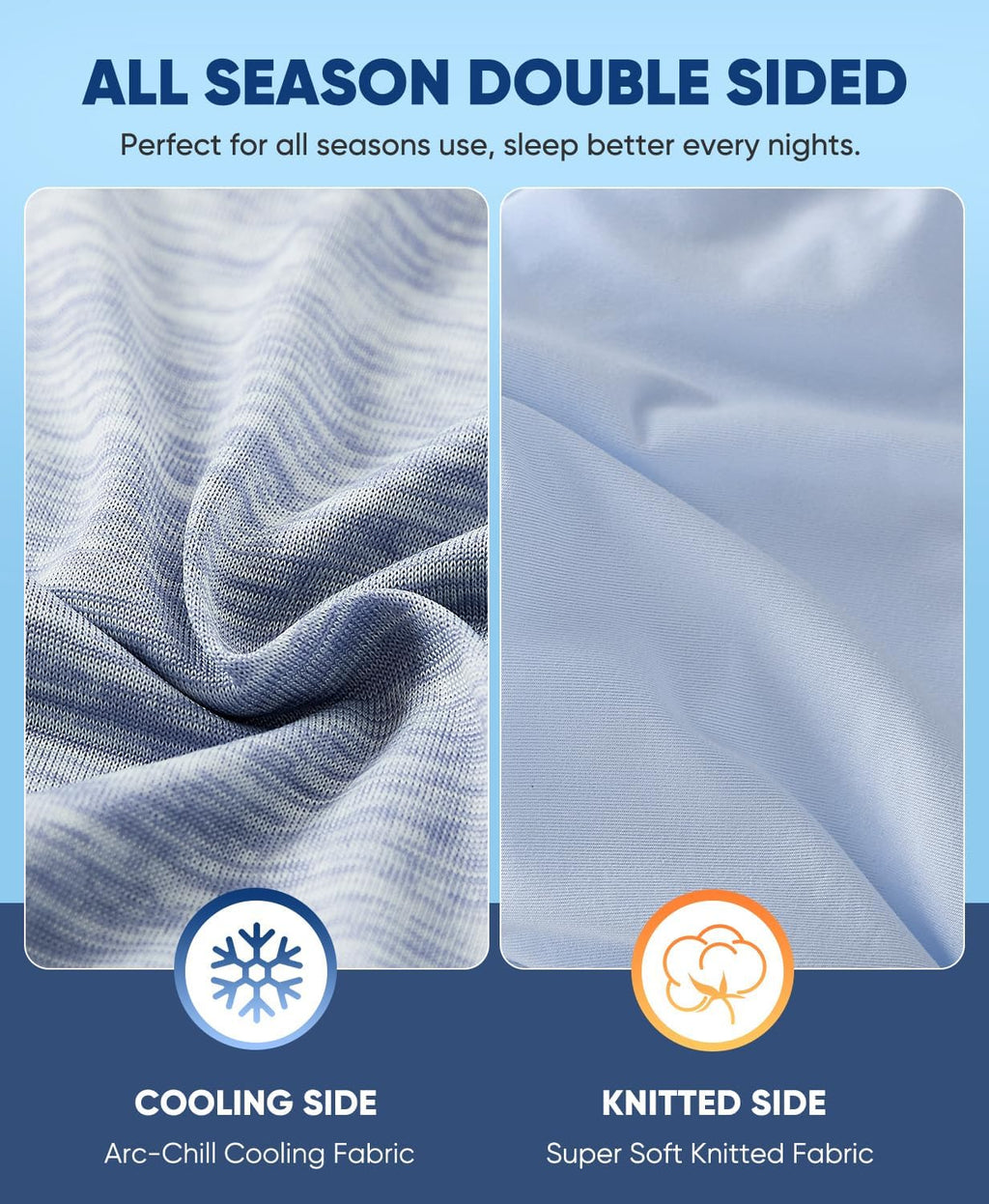 Luxear 2 Pack Cooling Pillow Cases Queen Size, Arc-Chill Q-Max > 0.5 for Hot Sleepers, Hair & Skin Friendly, Double-Sided, Machine Washable…