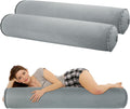 Eulant 2 Pack 47inch Inflatable Long Bolster Body Pillow for Adults Pregnant, Travel Body Pillows Hug Pillow for Bed, Round Cervical Roll Cyl…