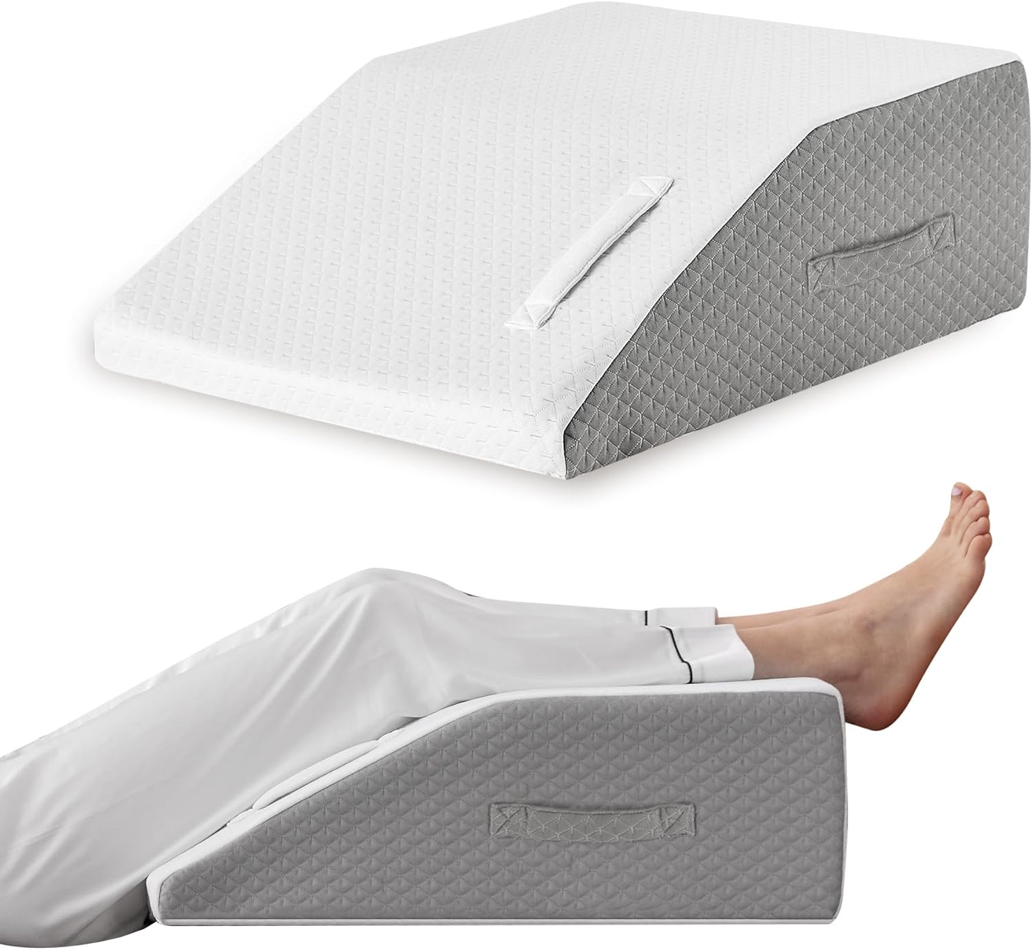 Ruqmuis Leg Elevation Pillow for After Surgery, Leg Elevating Pillow for Swelling & Blood Circulation, Leg Wedge Pillow for Sleeping, Knee…