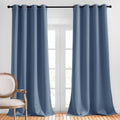Nicetown Light Blocking Curtains and Drapes Extra Long 120" - Grommet Room Darkening Thermal Insulated Solid Grommet Window Treatment for H…