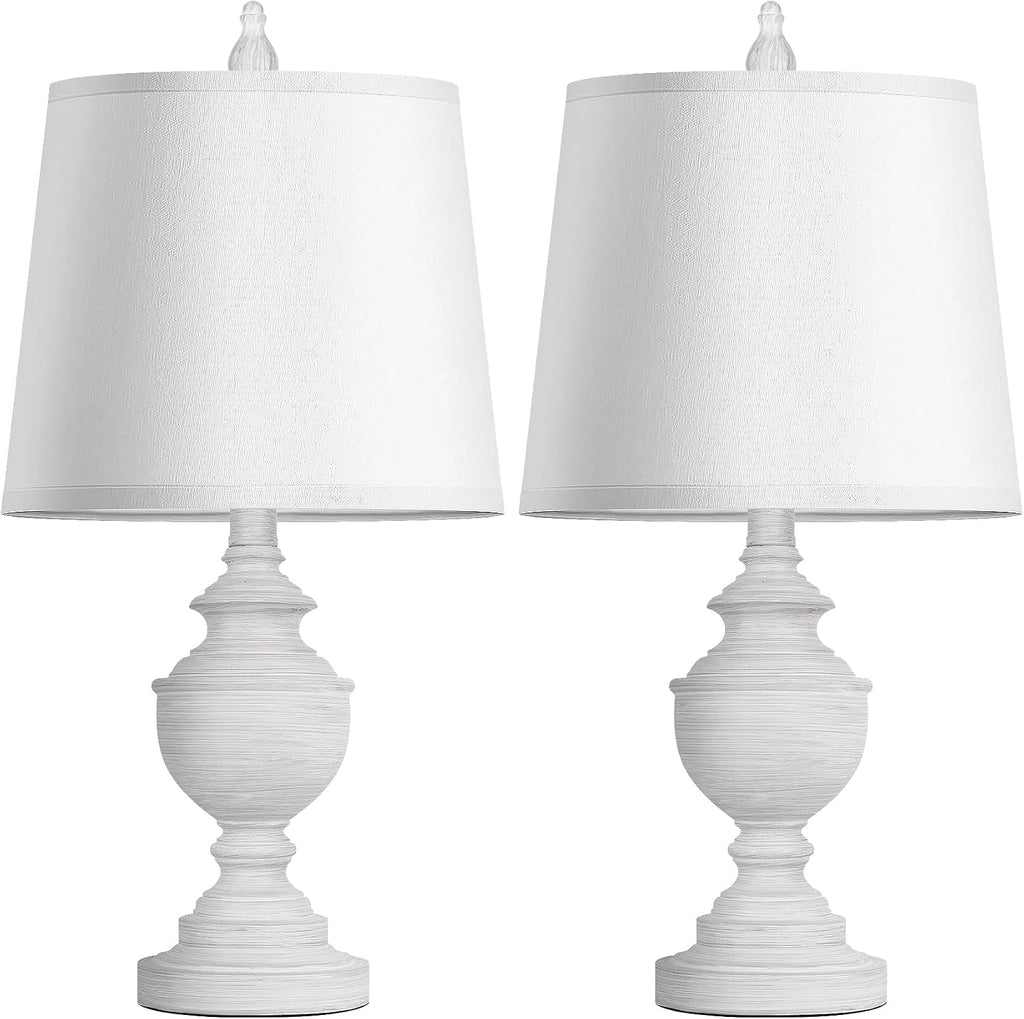 PARTPHONER Retro Table Lamps Set of 2, Bedside Lamp for Bedroom Rustic Farmhouse Table Lamps for Living Room, 22" Vintage Nightstand…