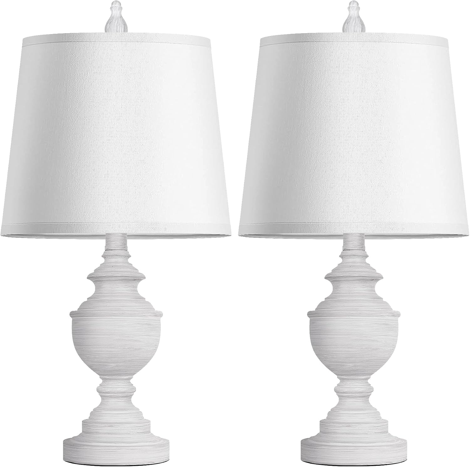 PARTPHONER Retro Table Lamps Set of 2, Bedside Lamp for Bedroom Rustic Farmhouse Table Lamps for Living Room, 22" Vintage Nightstand…