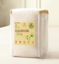 2-Pack Deluxe Cooling Organic Pillow Protectors King Size - Waterproof Zippered Encasements - Crisp, Breathable Organic Cotton Surface…