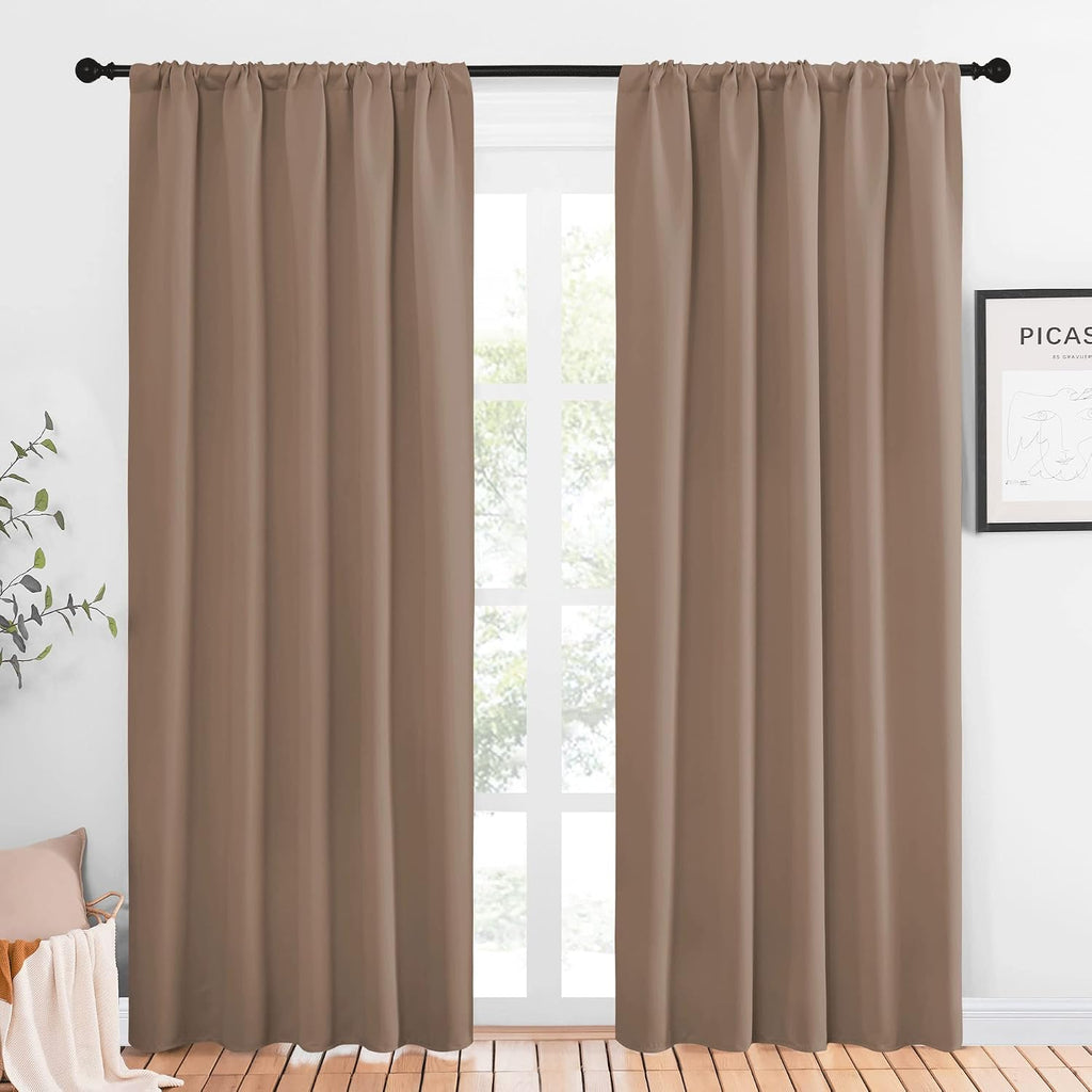 NICETOWN Room Darkening Curtains for Bedroom - Home Decoration Privacy Protection Thermal Insulated Solid Drapes/Draperies for Sliding…