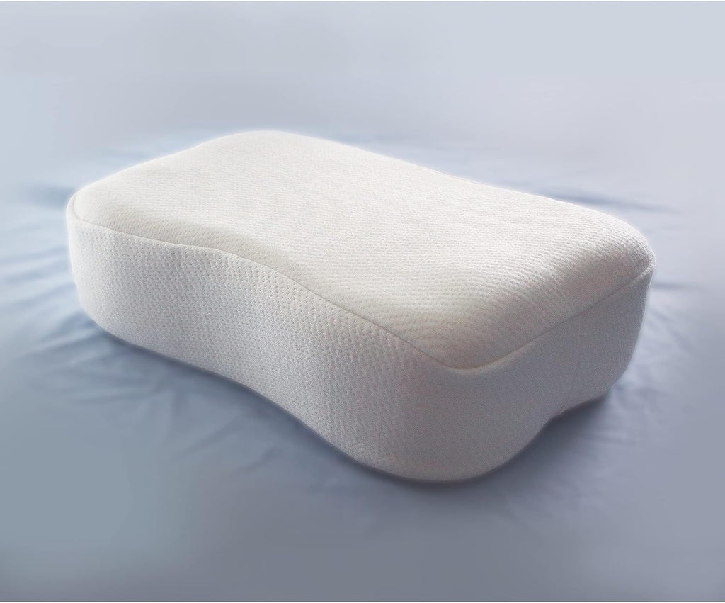 SleepRight Splintek Side Sleeping Pillow - Memory Foam Pillow - Best Pillow for Sleeping On Your Side (16" x 4" Travel)