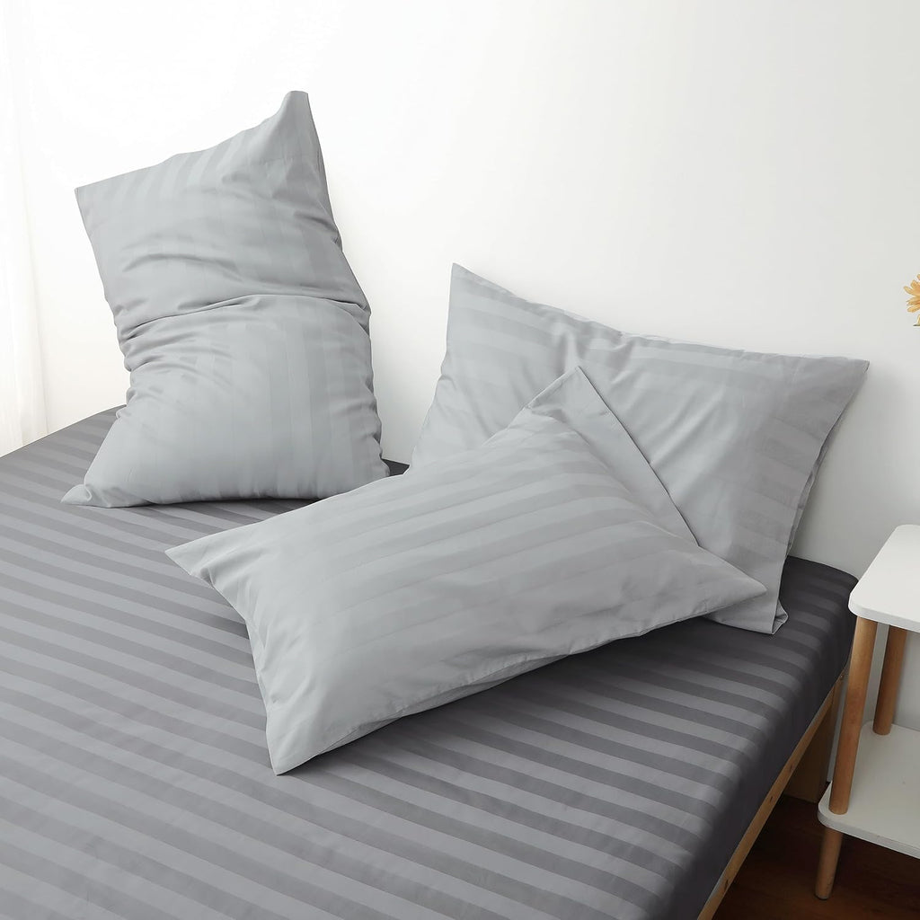 ShunjieHome 100% Egyptian Cotton Pillow Cases Set of 2, Queen Size 400 Thread Count Cooling Pillowcases, Soft and Breathable Pillow Covers…