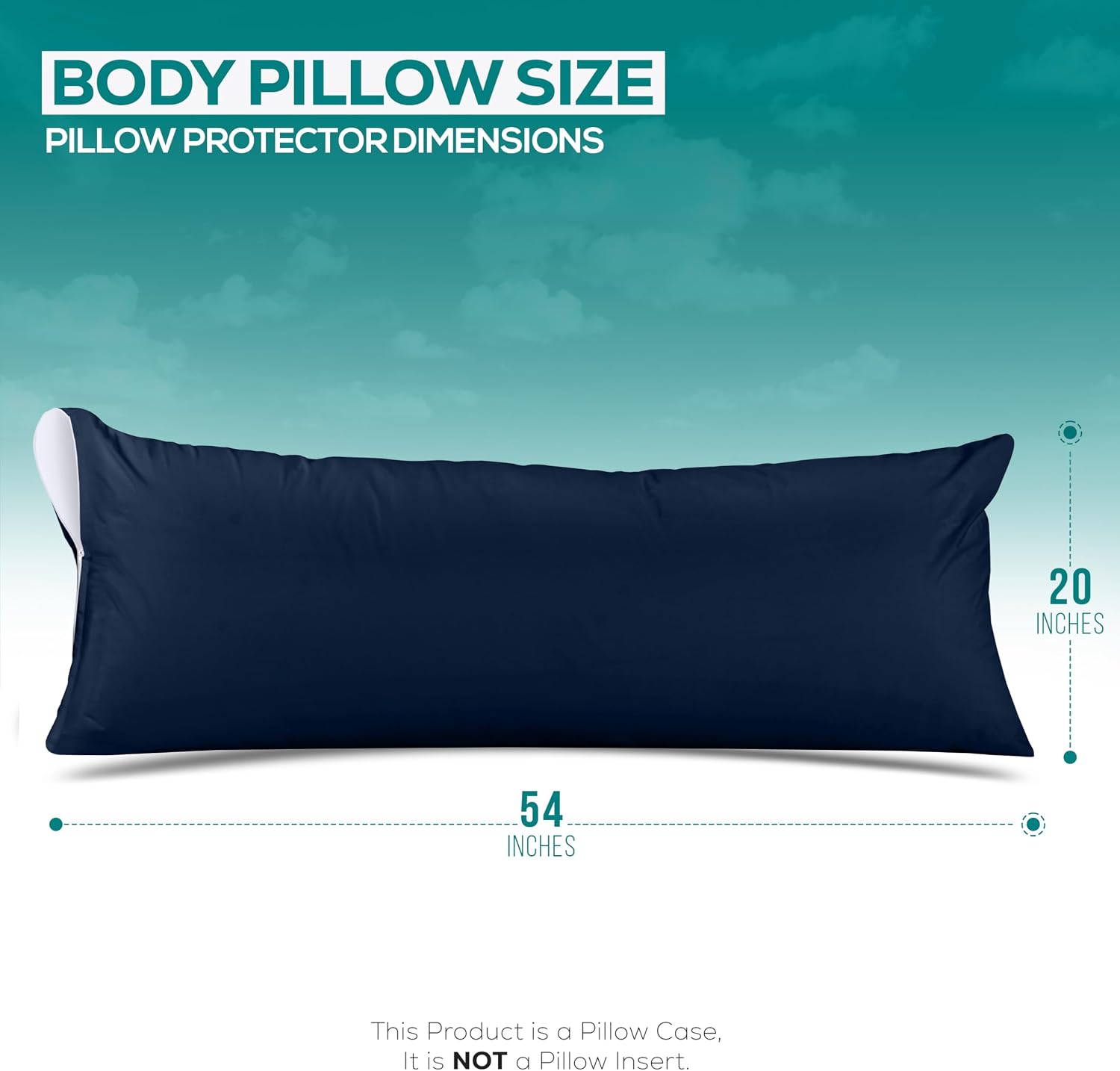 Utopiabedding Utopia Bedding 100% Waterproof Pillow Protectors with Zipper Body Size (Set of 2), Bed Bug and Dust Mite Proof Zippered Pillo…