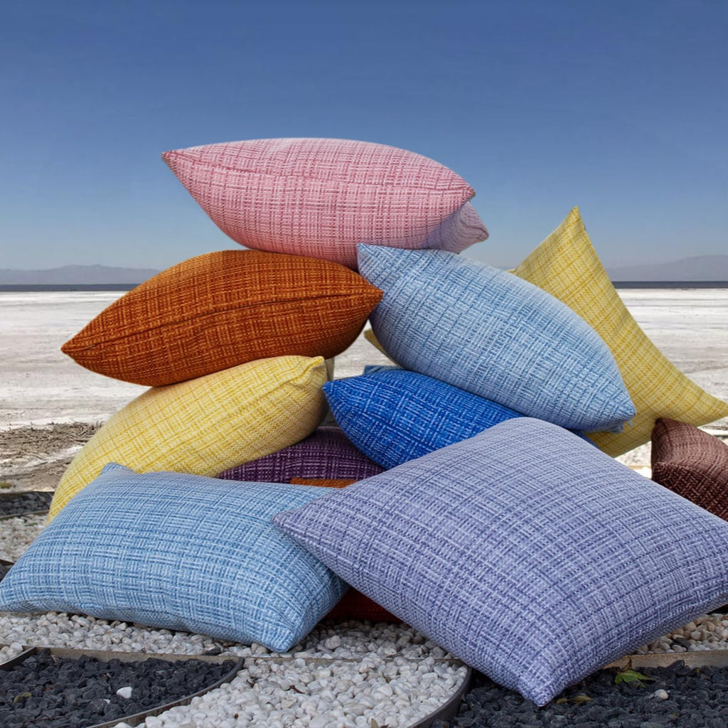 Kevin Textile Outdoor Waterproof Throw Pillow Covers 14x24 Inch Pack of 2 Woven Faux Linen Farmhouse Decorative Water Resistant Lumbar…