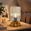 Touch Table Lamp for Nightstand - Small Bedside Lamps for Night Stands Bedroom Living Room, Dimmable Rechargeable Desk Lamp Battery…