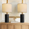 G-SAFAVA 20.5" Small Table Lamps for Living Room Lamp Set of 2 Ceramic Lamps for Bedroom Bedside Lamps Modern Boho Lamps for Night Stands…