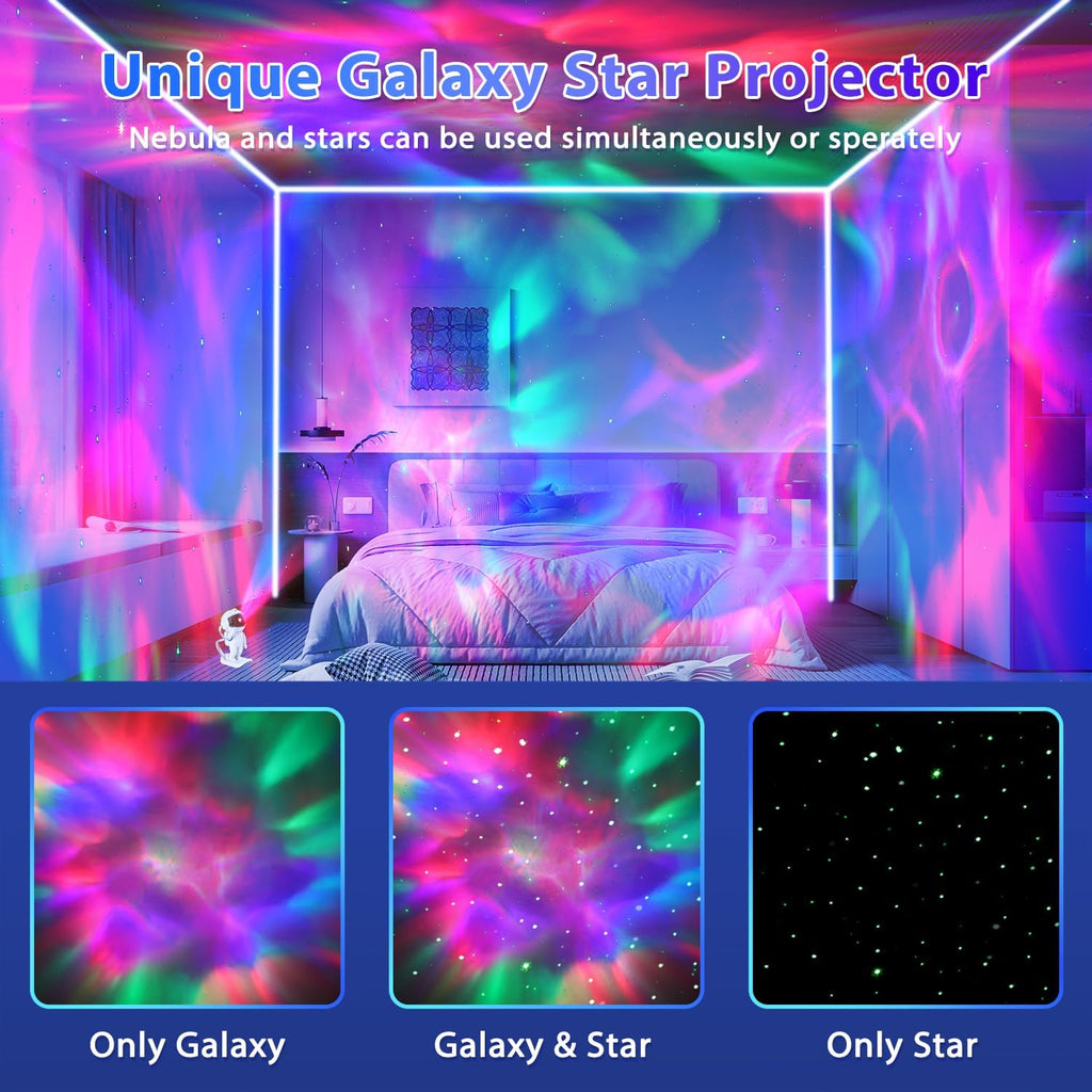 Astronaut Galaxy Projector, Star Projector, Night Light for Kids with Timer and Remote, Room Decor, Galaxy Projector for Bedroom…