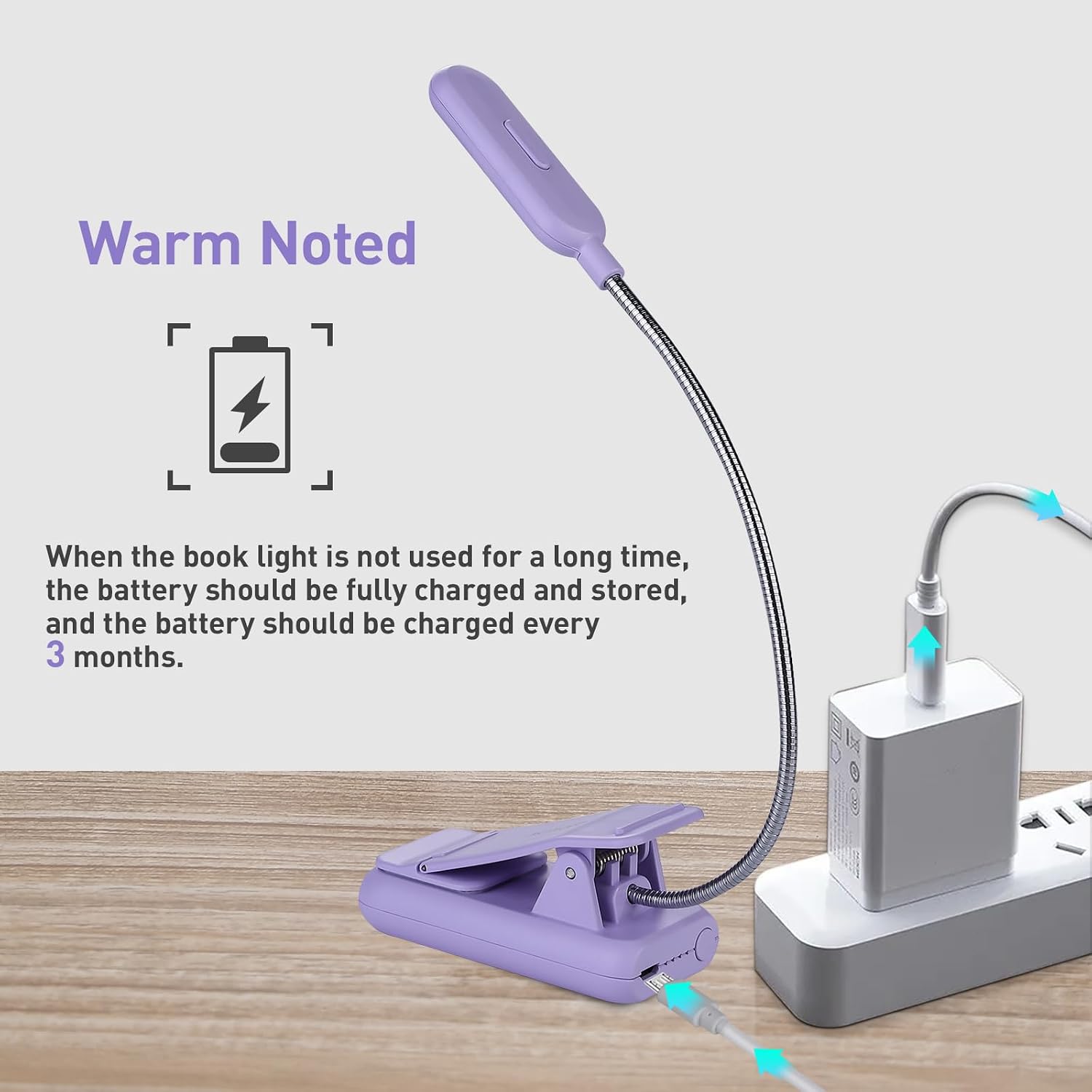 Vavofo Rechargeable Book Light for Reading in Bed Kids, 7 LED Reading Light with 9-Level Warm Cool White Daylight, Eye comfort Lamp with…