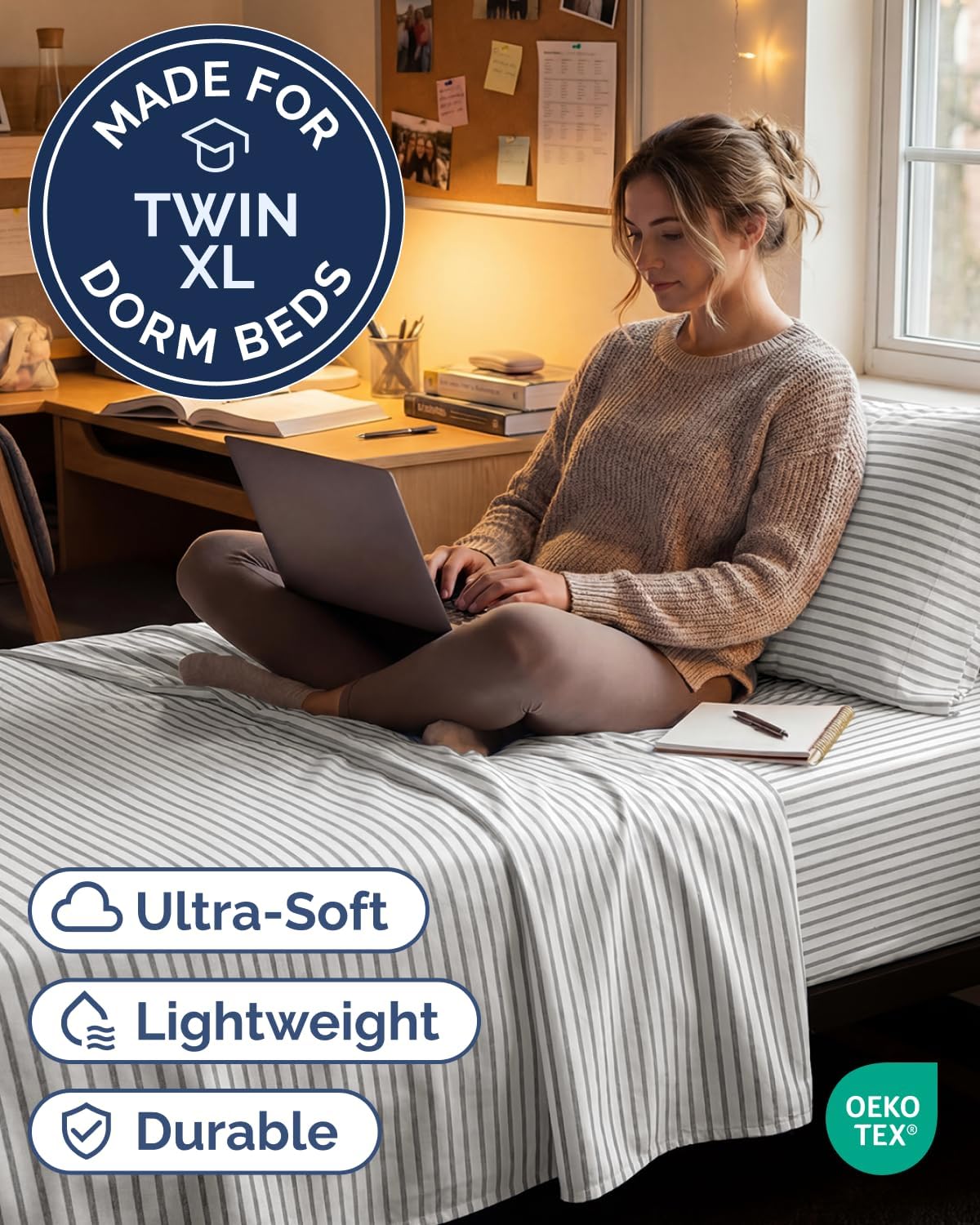 Twin XL Size 3 Piece Sheet Set - Comfy Breathable & Cooling Sheets - Hotel Luxury Bed Sheets for Women & Men - Deep Pockets, Easy-Fit…