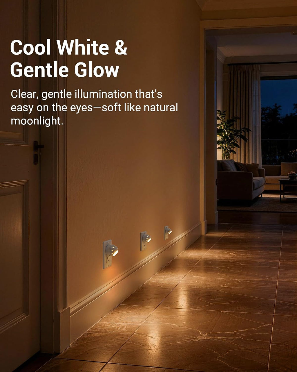 DEWENWILS Plug in Night Lights into Wall, Dusk to Dawn Sensor, 360° Rotating LED Nightlights for Kids, Adults, Bedroom, Hallway…