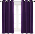 NICETOWN Blackout Curtain Blind for Bedroom, Single Panel, W34 x L63 inches, Royal Purple, Thermal Insulated Grommet Blackout Room…