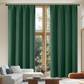 Simplebrand Ava Blackout Curtains for Patio 108 Inches Long 2 Panels Set, Solid Thermal Insulated Room Darkening Rod Pocket Window Treatmen…