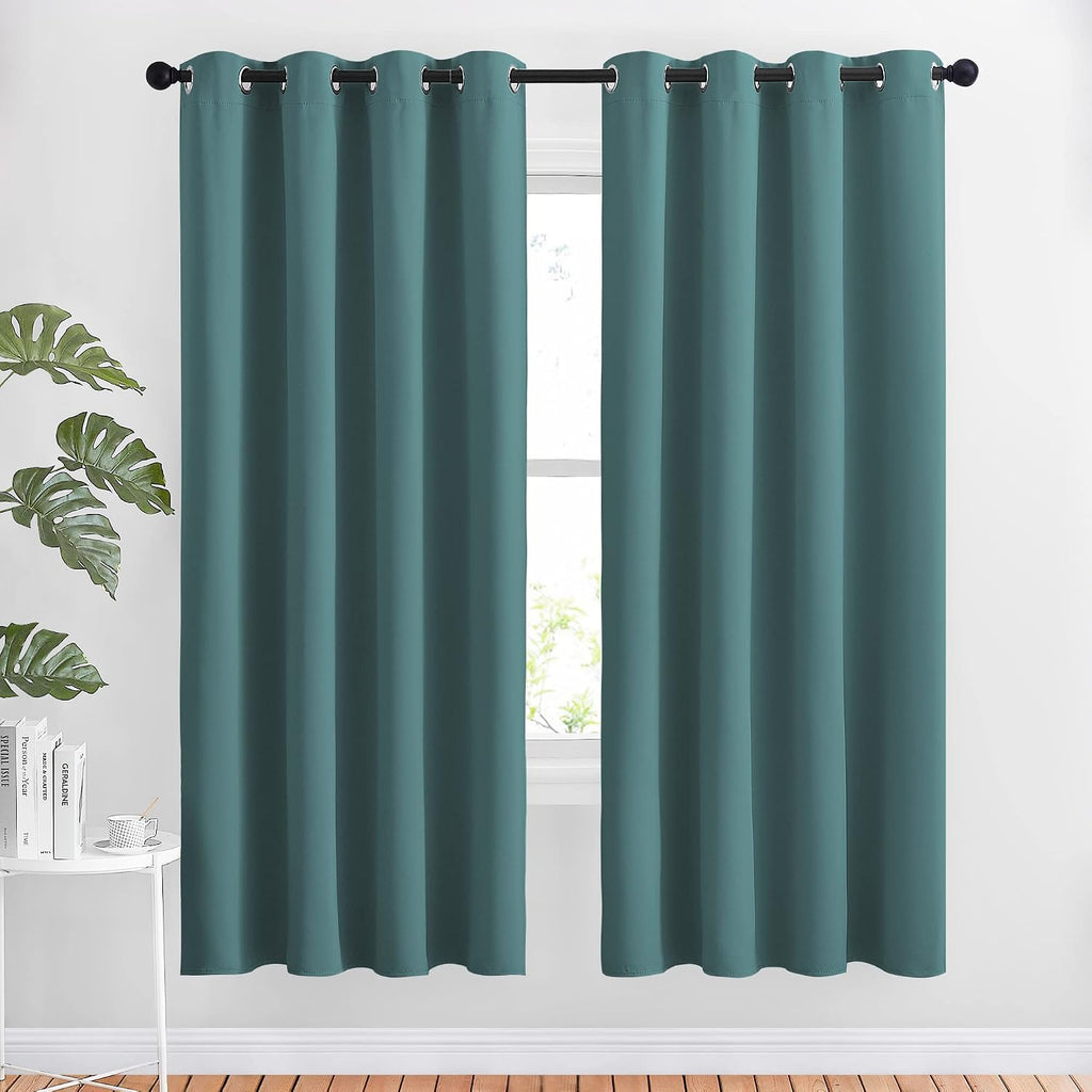 Nicetown Insulated Curtains Blackout Draperies - Triple Weave Microfiber Home Thermal Insulated Solid Ring Top Blackout Curtains/Panels for…