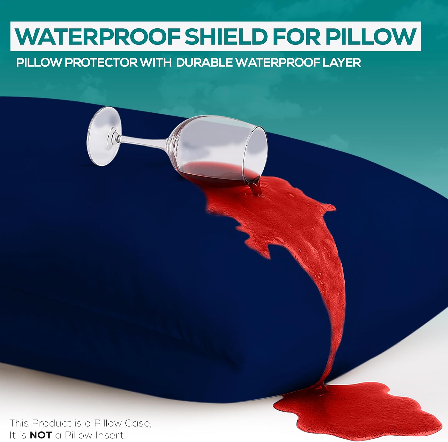 Utopiabedding Utopia Bedding 100% Waterproof Pillow Protectors with Zipper King Size (Set of 2), Bed Bug and Dust Mite Proof Zippered Pillo…