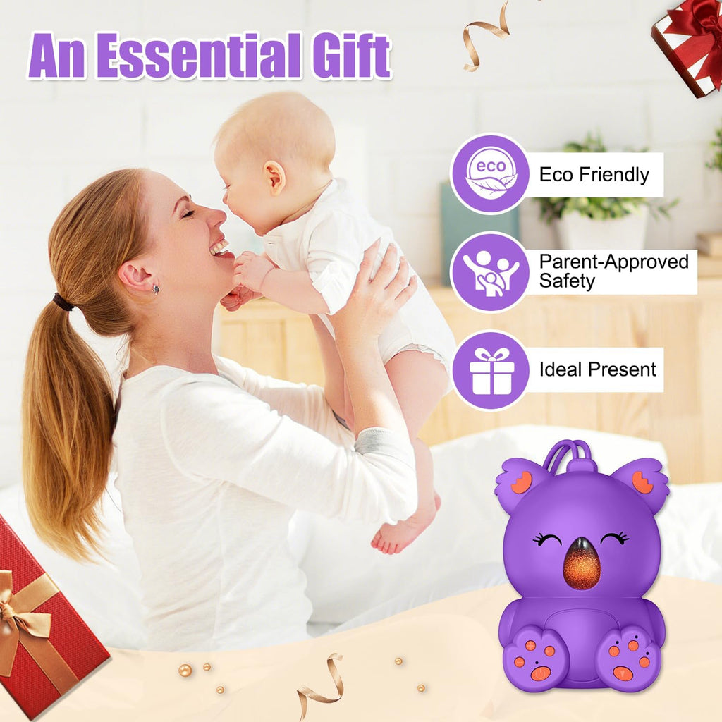 White Noise Machine with Bluetooth Speaker | Portable Baby Sound Machine Non-Looping Music Aid with Timer for Sleep, Nursery, Travel…