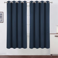 Lemomo Navy Blue Blackout Curtains/52 x 72 Inch/Set of 2 Panels Room Darkening Curtains for Bedroom 72 Inch Blue