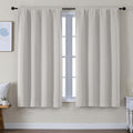 Simplebrand Ava Natural Blackout Curtains for Bedroom 63 Inch Length 2 Panels Set, Solid Thermal Insulated Privacy Living Room Window …
