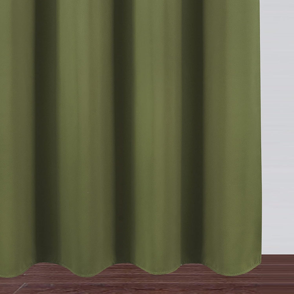 Lemomo Olive Green Blackout Curtains/52 x 84 Inch Long/Set of 2 Curtain Panels/Thermal Insulated Room Darkening Curtains for Bedroom 84 Inc…
