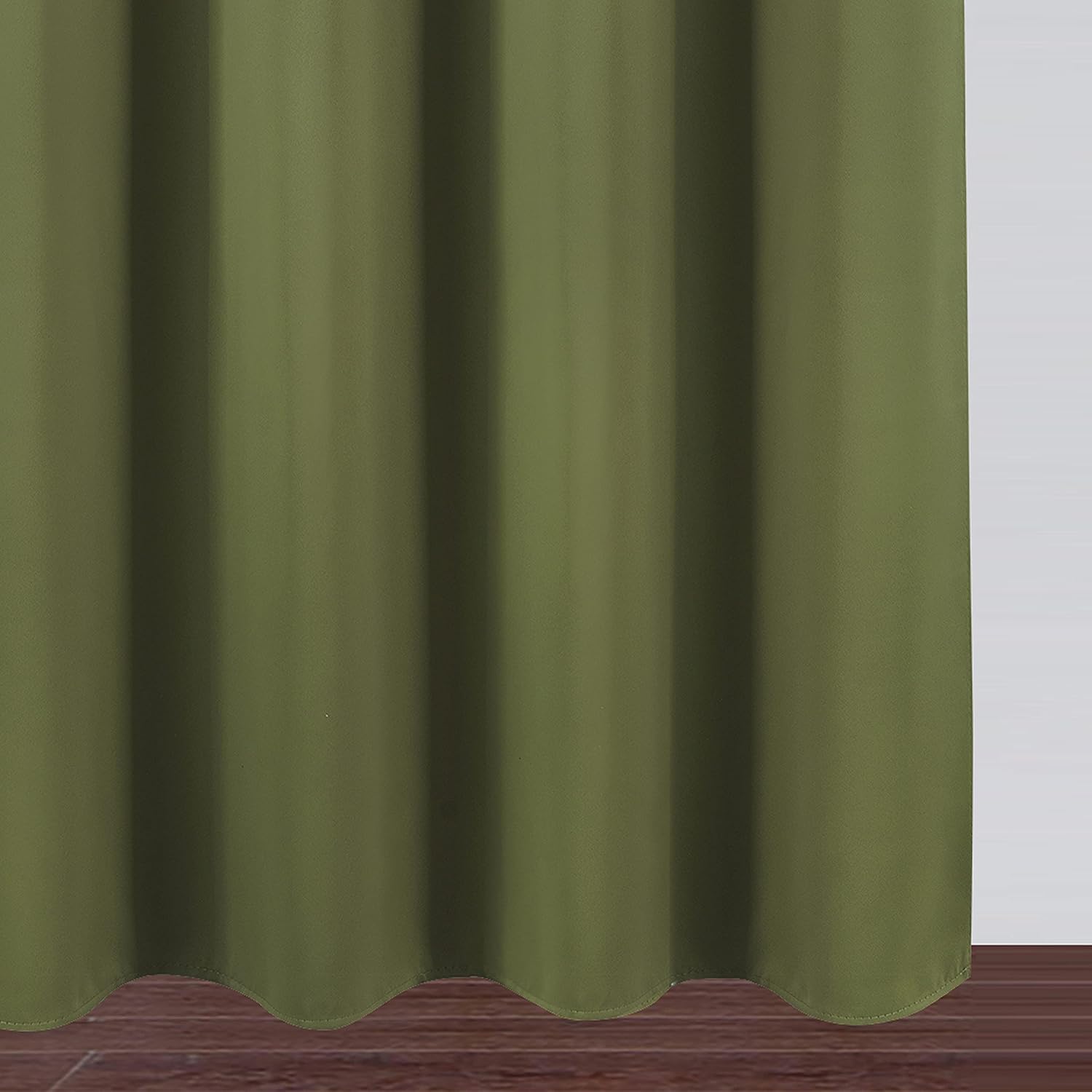 Lemomo Olive Green Blackout Curtains/52 x 84 Inch Long/Set of 2 Curtain Panels/Thermal Insulated Room Darkening Curtains for Bedroom 84 Inc…