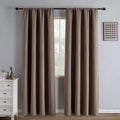 Igemaeve Blackout Curtains 84 Inch Length 2 Panels Set, Black Out Curtains for Bedroom 84 Inch Long, Rod Pocket Energy Saving Room Darkenin…