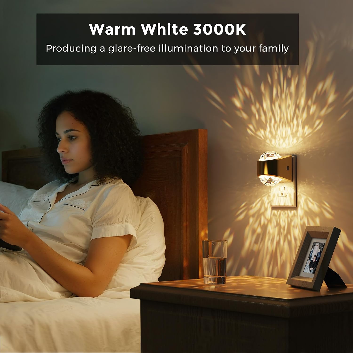 L LOHAS LED Projector Night Light,[2-Pack] Night Lights Plug into Wall, Dusk to Dawn Sensor,3000K Soft White, Brightness…