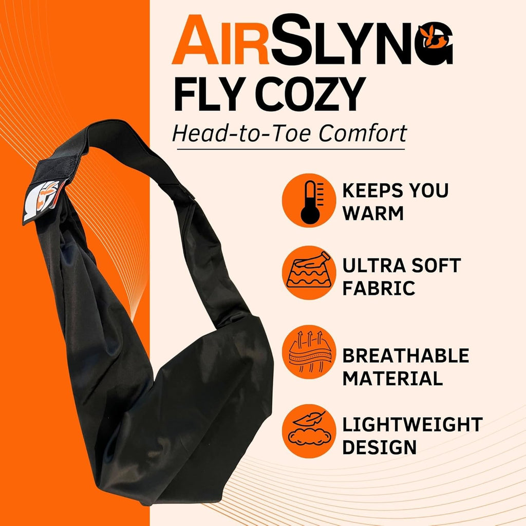 The Slyng-Premium Travel Blanket System – Airplane Sleep Support, Blanket Body Sling for Deep Sleep | Ultra-Soft, Breathable, Compact…