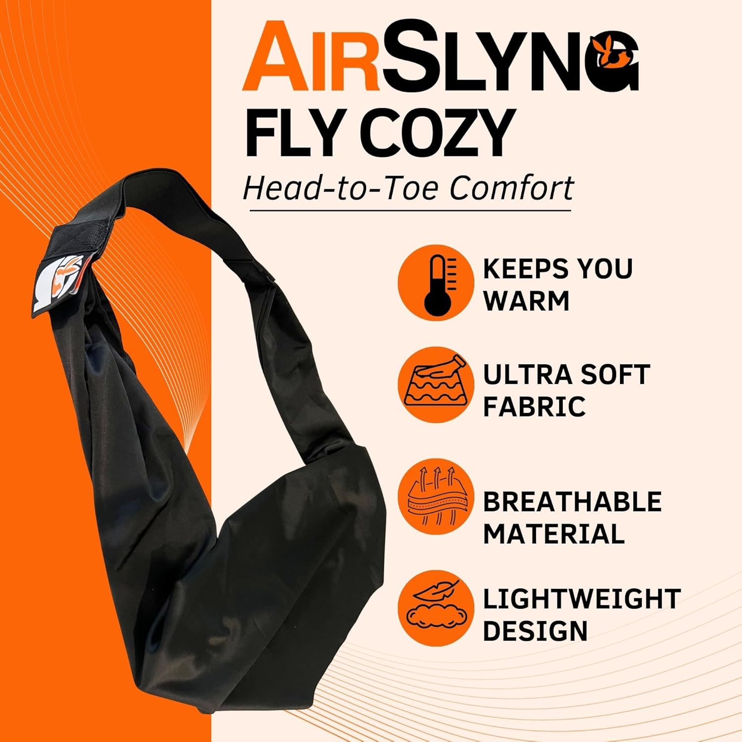 The Slyng-Premium Travel Blanket System – Airplane Sleep Support, Blanket Body Sling for Deep Sleep | Ultra-Soft, Breathable, Compact…