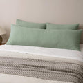Phf Ultra Soft Waffle Body Pillowcase, Sage Green, 20" x 54", Polyester, Breathable, Skin-Friendly, Zipper Closure Green