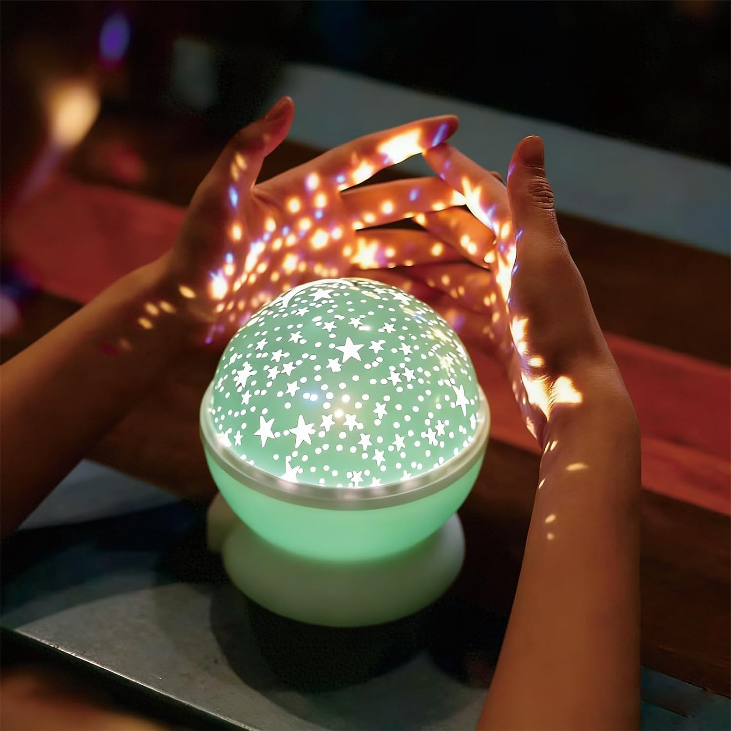 Kids Standard Star Projector Night Light | 360° Rotating LED Color Changing Star Lamp, Sleep Night Light for Bedroom & Nursery, Birthday…