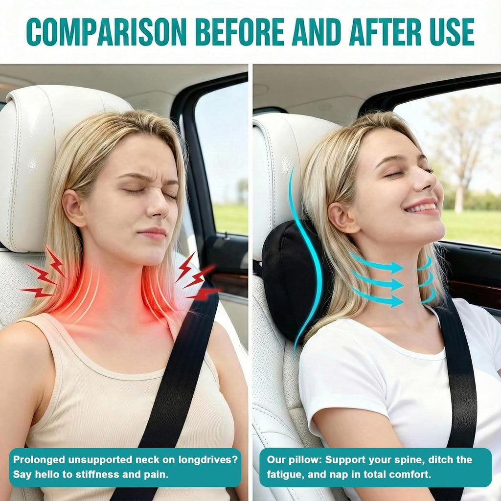 WELBRIT 2PCS Car Pillow for Car Neck Pillow for Driving Seat Neck Support Soft Cushion Back Support Head-Rests for Vehicle Sleeping…