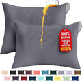 Utopiabedding Utopia Bedding 100% Waterproof Pillow Protectors with Zipper Standard Size (Set of 2), Bed Bug and Dust Mite Proof Zippered P…