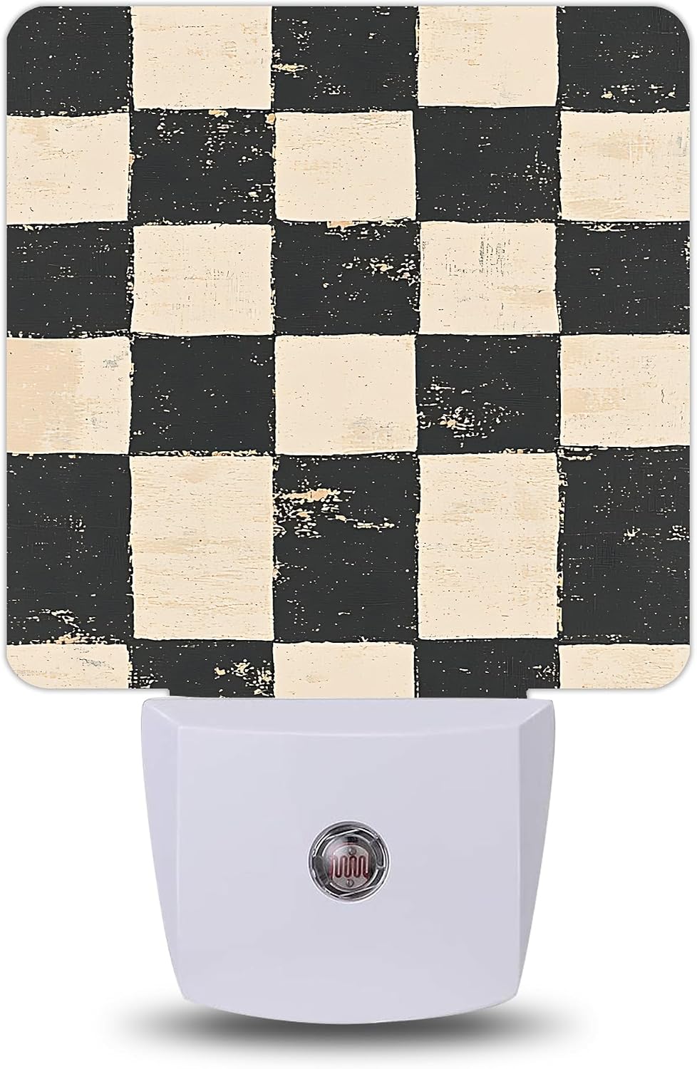 Distressed Checkerboard Night Lights Plug into Wall, Night Light for Bedroom Bathroom Hallway Kitchen, Auto Dusk to Dawn Sensor…