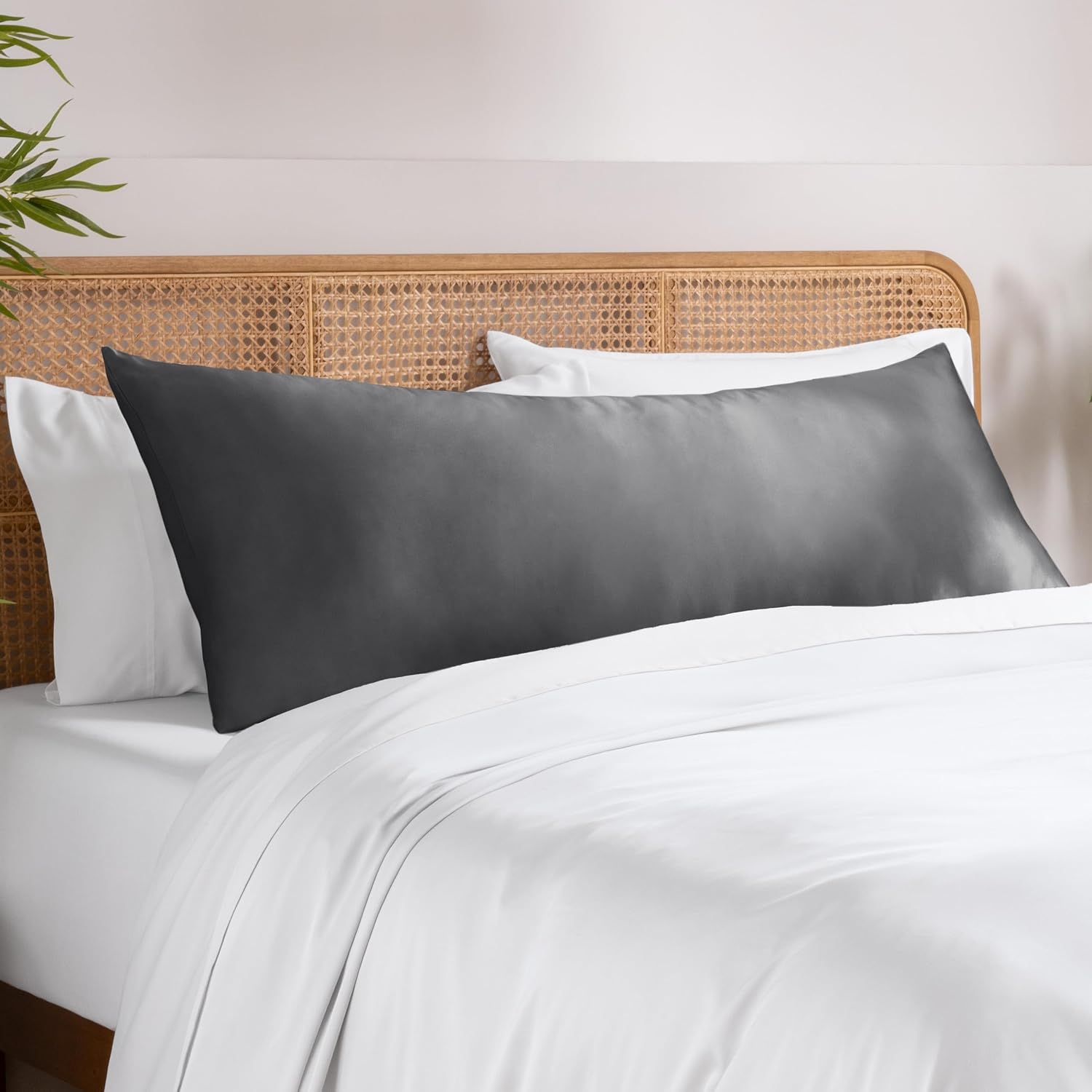 BareHome Bare Home 100% Rayon Made from Bamboo Luxury Body Size Cooling Pillowcase - Breathable - Easy Fit - Soft Bedding & Pillowcase (Bod…