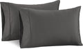 LaneLinen Lane Linen 100% Cotton Pillowcases Standard Set of 2, Cooling Pillowcases, Fits Standard & Queen Pillows, Luxury 450 Thread Count…