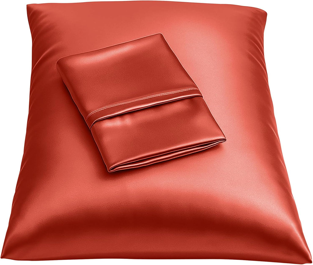 Blissford Satin Pillowcase with Zipper, for Hair and fabric comfort, Feels Soft and Cool Like a Silk Pillowcase, Satin Pillow Cases 2…