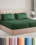 Split King 7 Piece Sheet Set - Comfy, Breathable & Cooling - Soft Hotel Luxury Bedding for Women, Men, Kids, Teens and Children - 1 Flat…