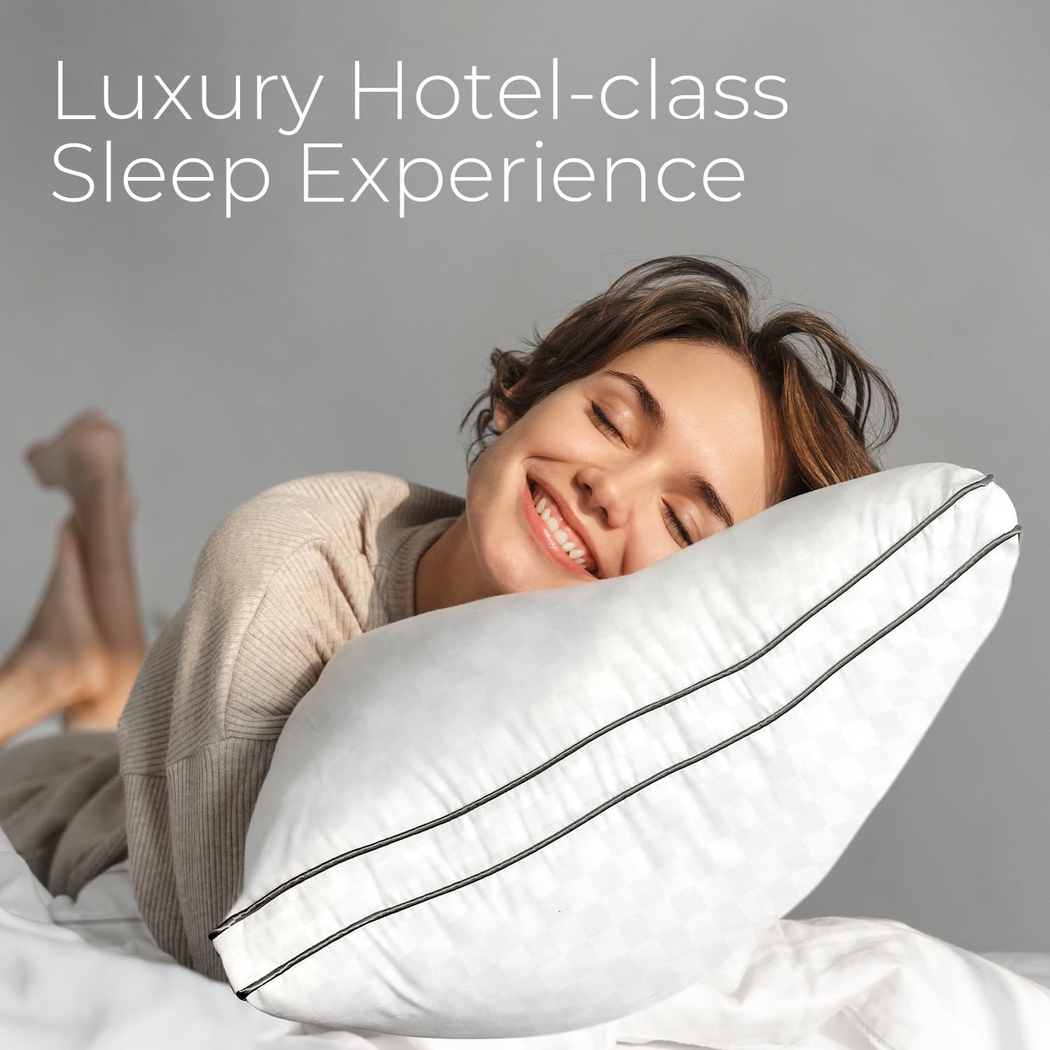 SweetNight Pillows Queen Size Set of 2, Bed Hotel Pillows, Almohadas para Dormir, Side Back Stomach Sleeper, Relief Neck, Head, Shoulder co…