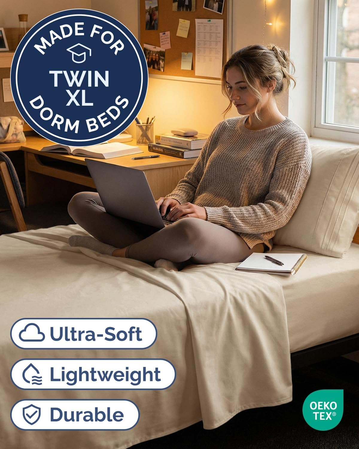 Twin XL Size 3 Piece Sheet Set - Comfy Breathable & Cooling Sheets - Hotel Luxury Bed Sheets for Women & Men - Deep Pockets, Easy-Fit…