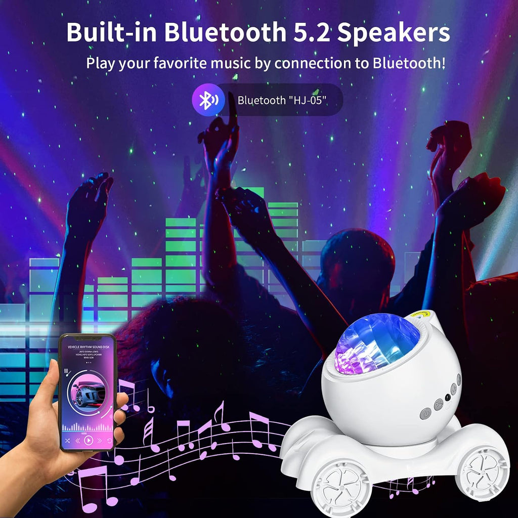 ENOKIK Northern Light Projector, Aurora Star Projector Built-in Bluetooth Speaker, White Noise Machine for Kids Adults, Galaxy Light for…
